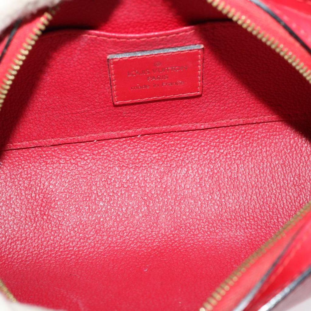 Louis Vuitton Red Leather Dauphine clutch bag