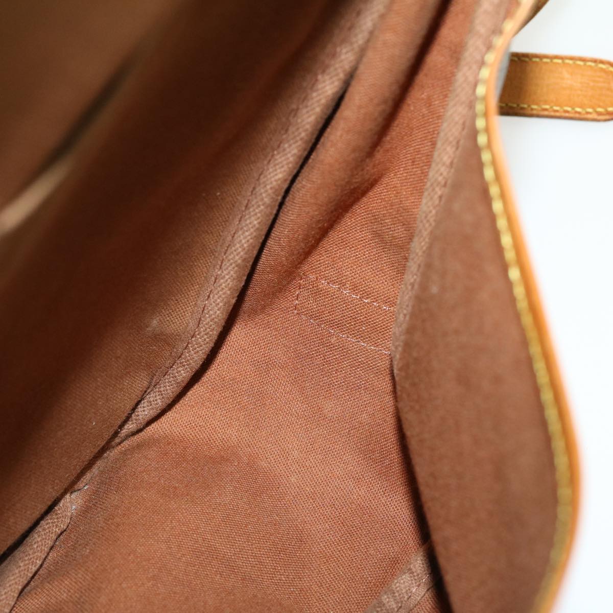 Louis Vuitton Brown Canvas Saumur 35 shoulder bag