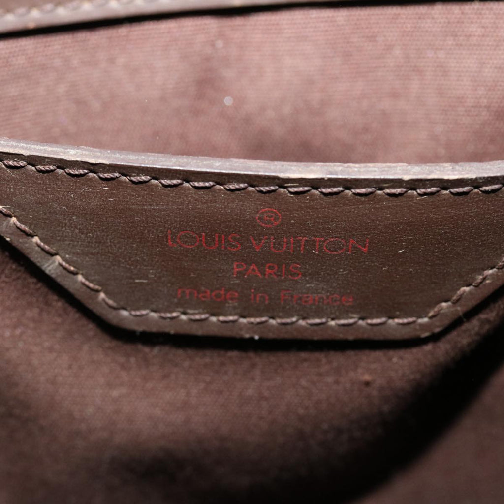 Louis Vuitton Brown Leather Sac plat handbag bag