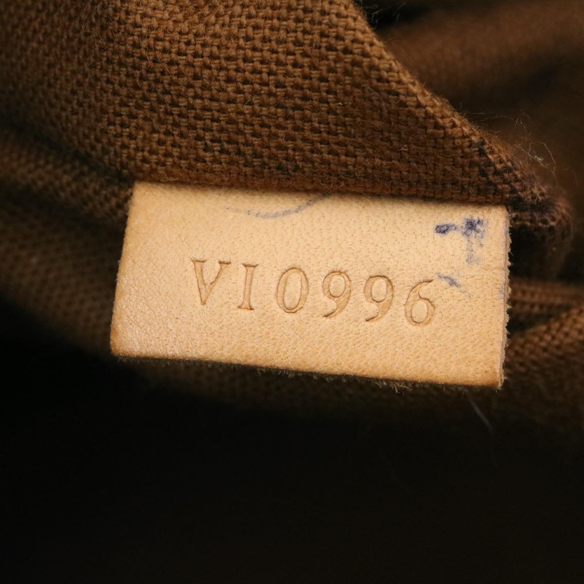Louis Vuitton Brown Canvas Alma handbag bag