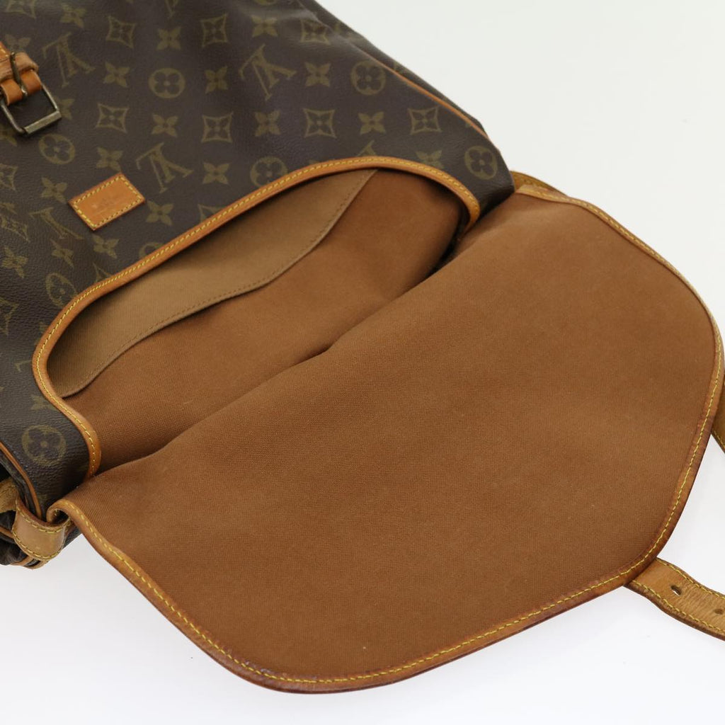 Louis Vuitton Brown Canvas Saumur 35 shoulder bag