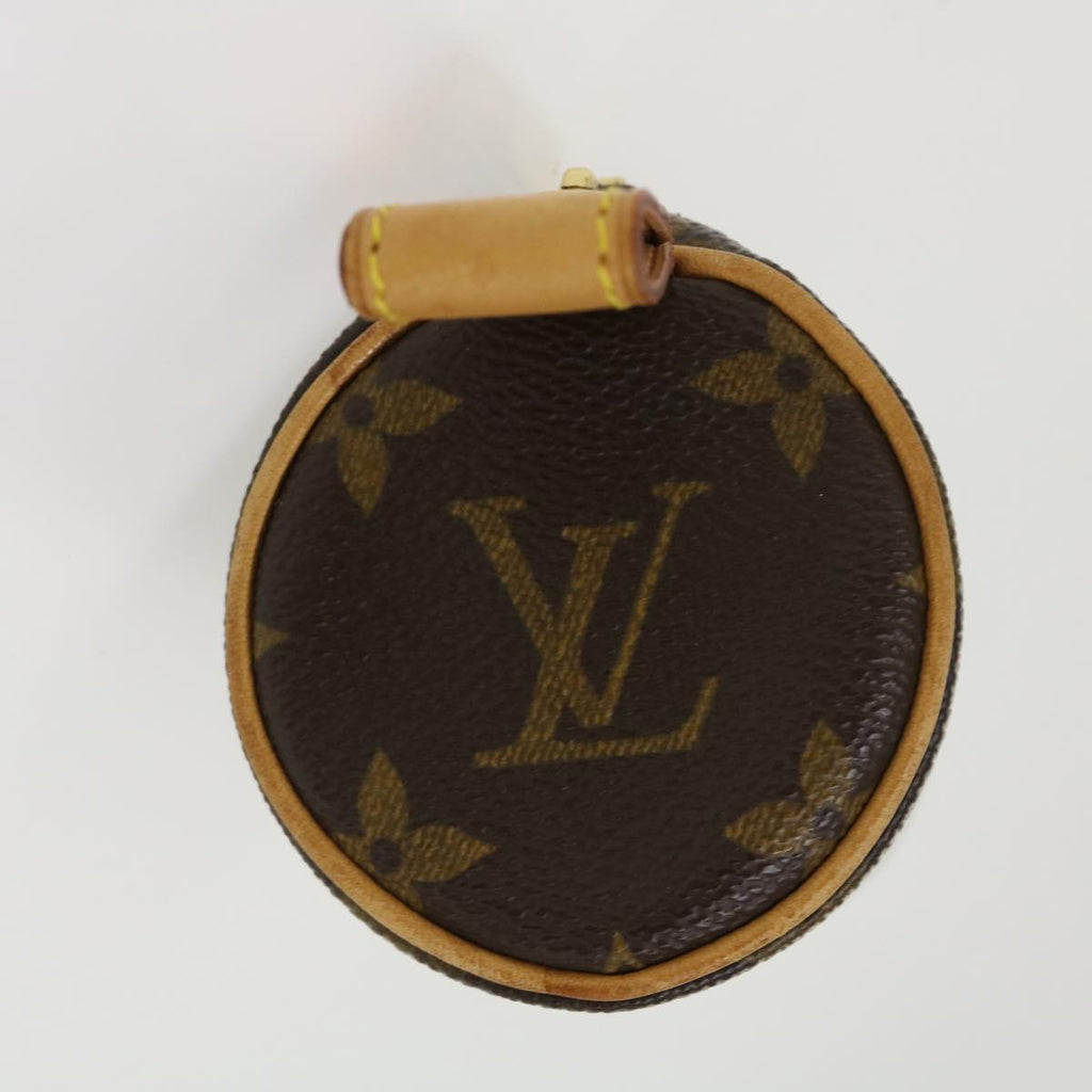 Louis Vuitton Brown Canvas Trousse rond clutch bag