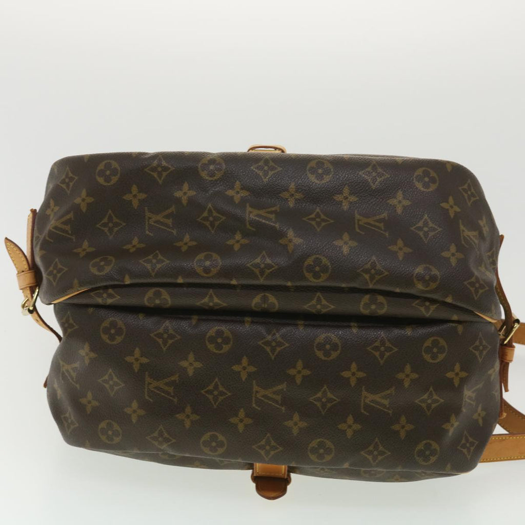 Louis Vuitton Brown Canvas Saumur shoulder bag