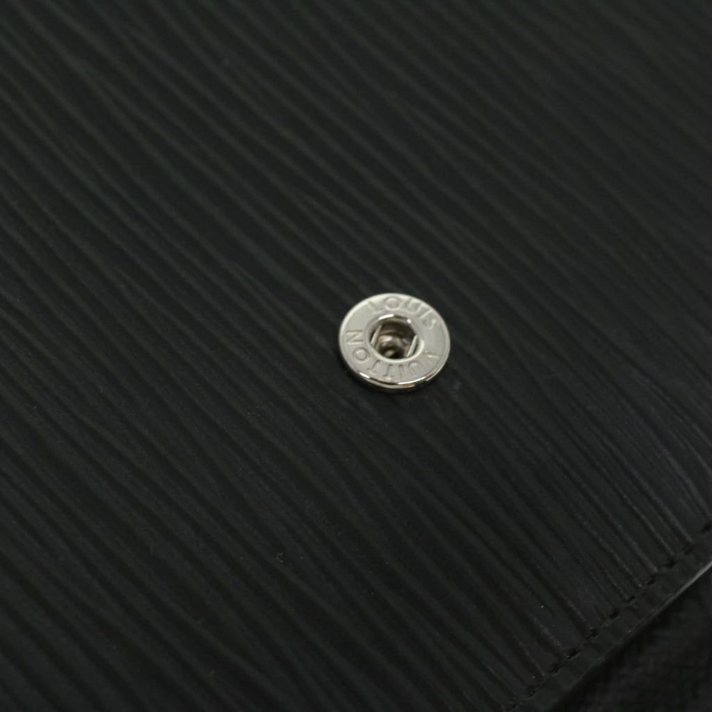 Louis Vuitton Black Leather Agenda cover wallet accessories
