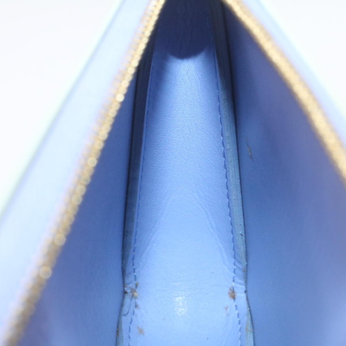 Louis Vuitton Light Blue Patent leather Lexington clutch bag
