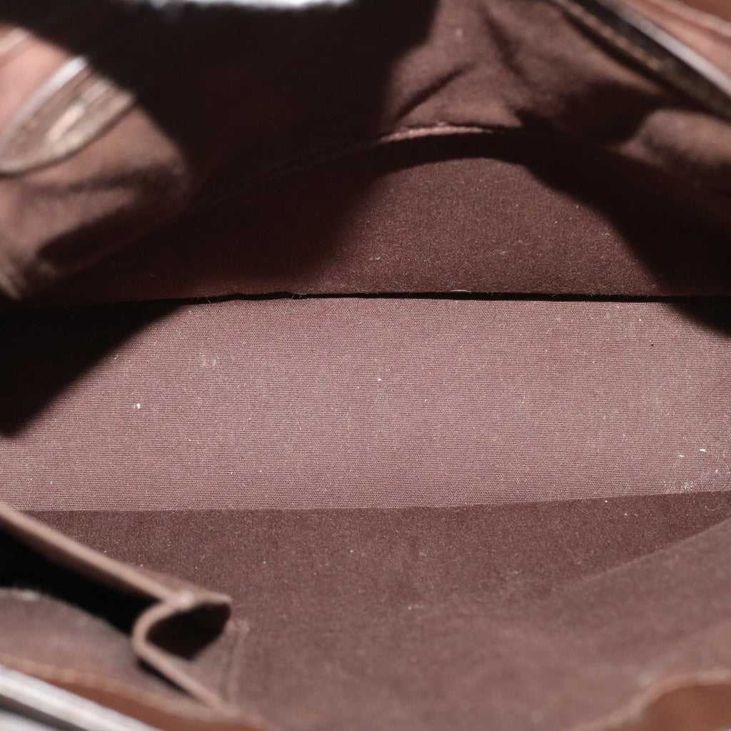 Louis Vuitton Brown Leather Sac plat handbag bag
