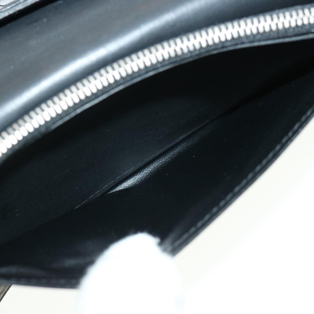 Louis Vuitton Black Leather Portefeuille Brazza wallet accessories