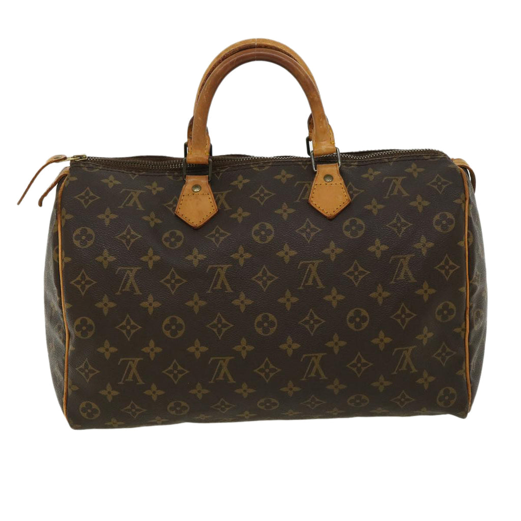 Louis Vuitton Brown Canvas Speedy 35 handbag bag