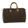 Louis Vuitton Brown Canvas Speedy 35 handbag bag