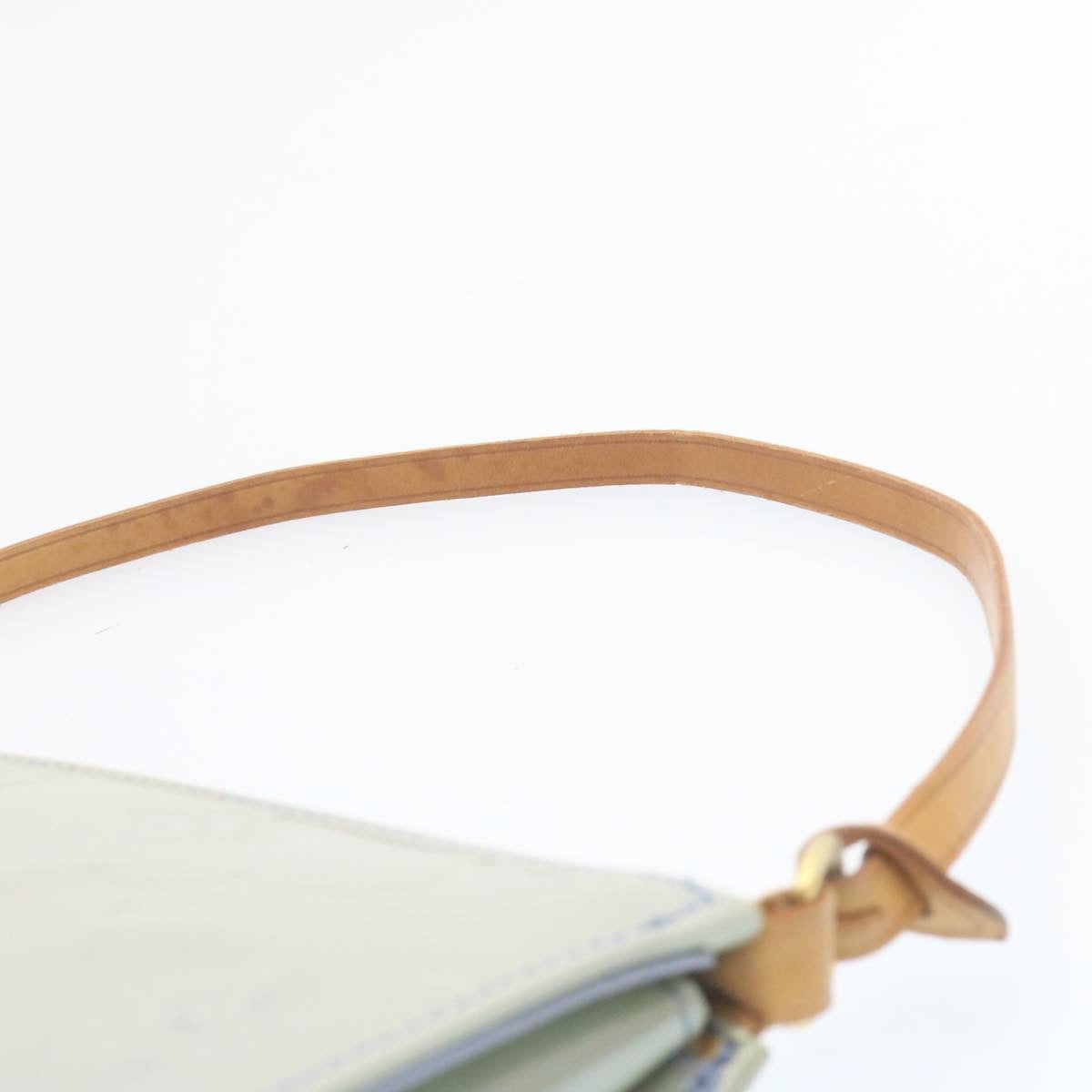 Louis Vuitton Light Blue Patent leather Lexington clutch bag