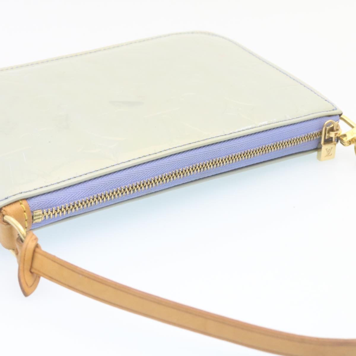 Louis Vuitton Light Blue Patent leather Lexington clutch bag