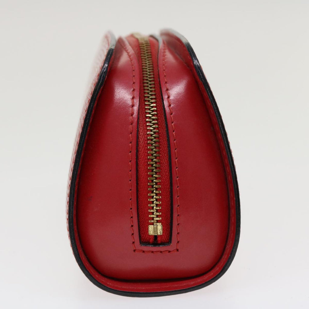 Louis Vuitton Red Leather Dauphine clutch bag