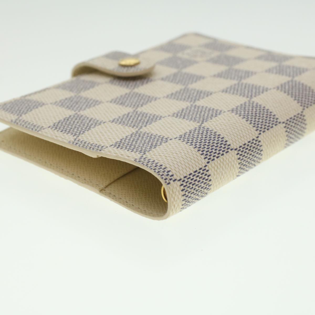 Louis Vuitton White Canvas Couverture agenda de bureau wallet accessories