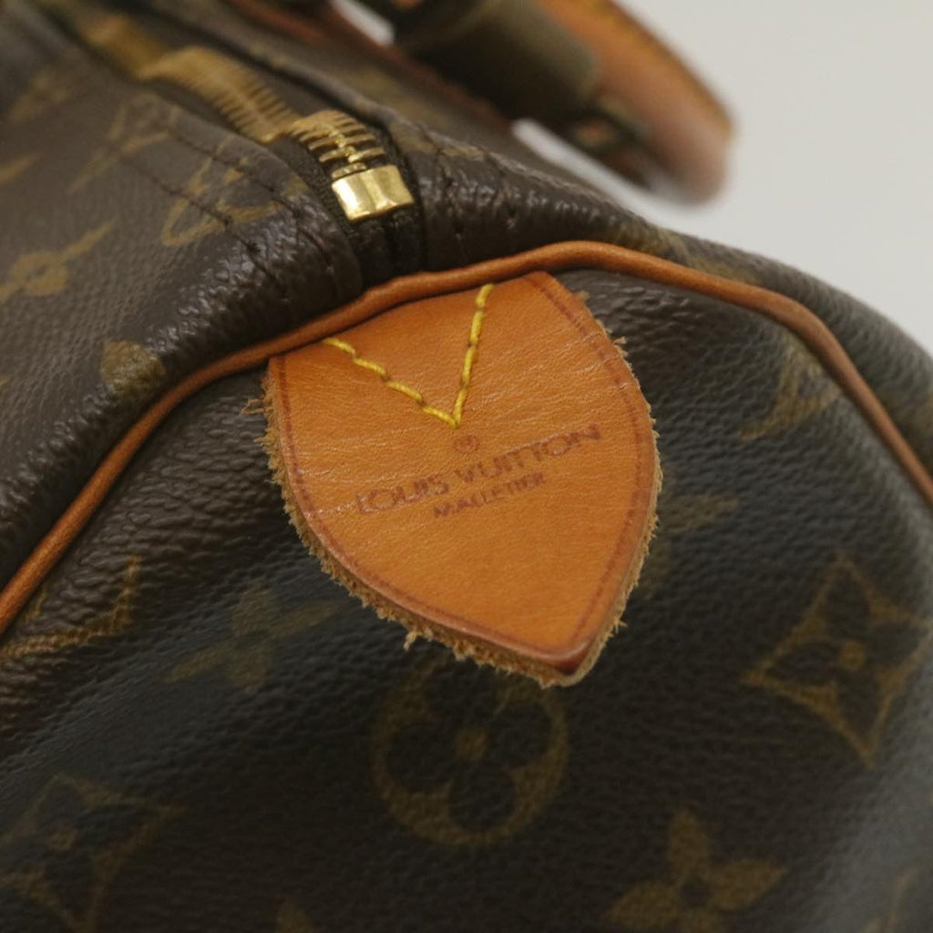 Louis Vuitton Gray Canvas Speedy 35 handbag bag