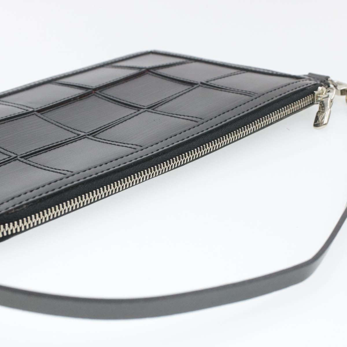 Louis Vuitton Black Steel Pochette accessoires clutch bag