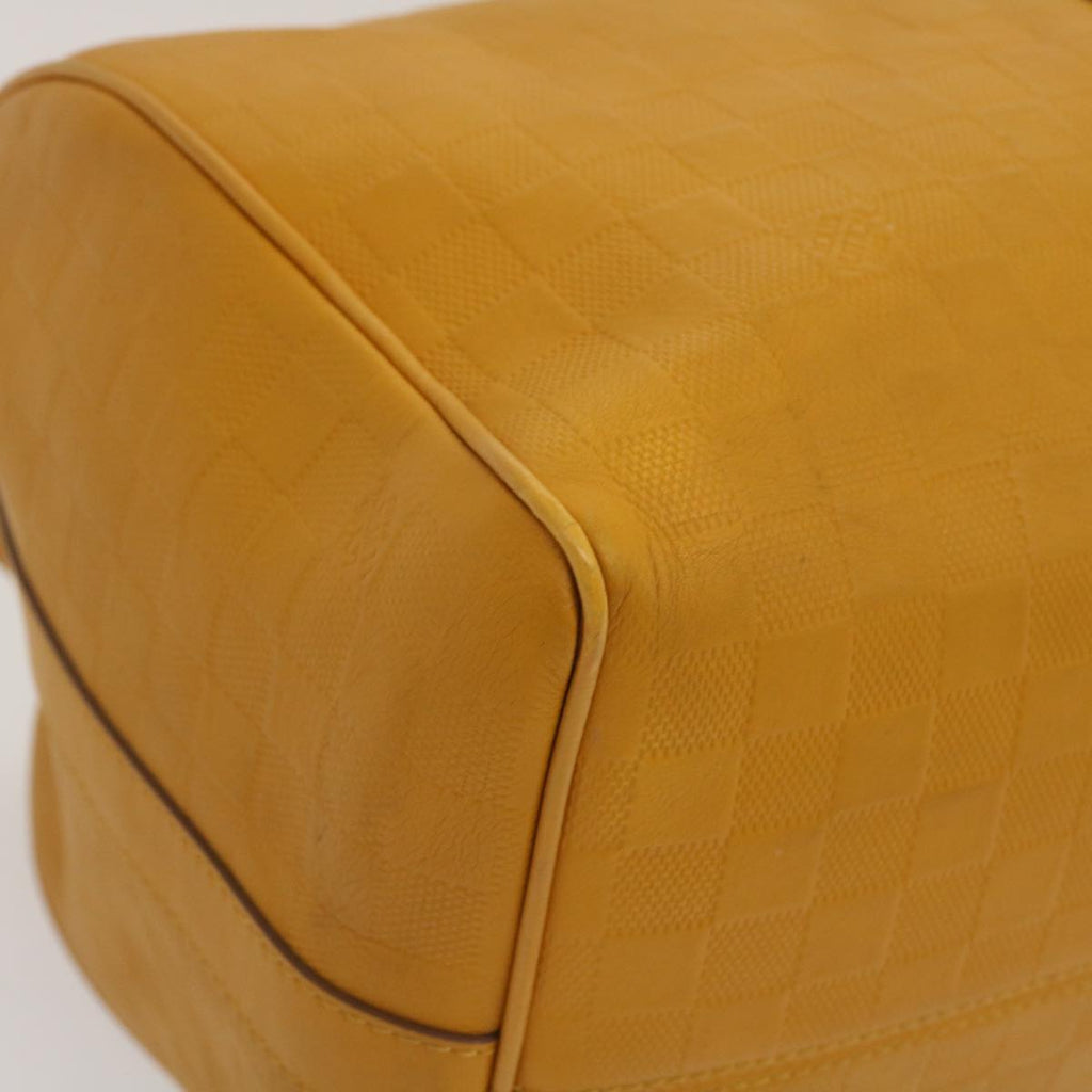 Louis Vuitton Yellow Leather Keepall 45 travel bag
