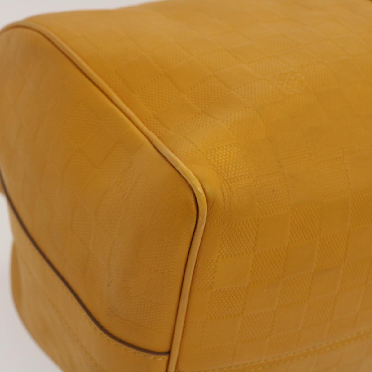 Louis Vuitton Yellow Leather Keepall 45 travel bag