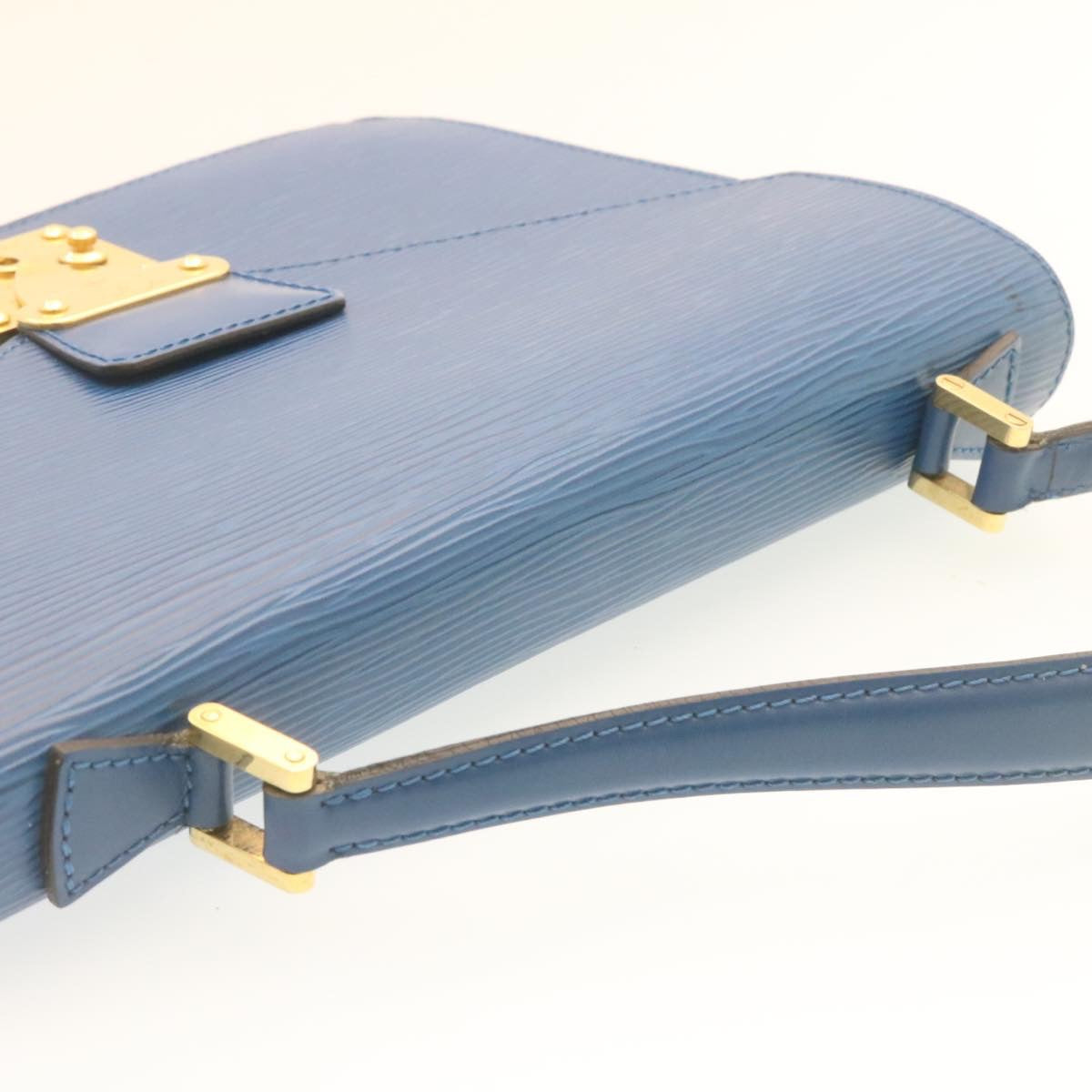 Louis Vuitton Blue Leather Concorde handbag bag