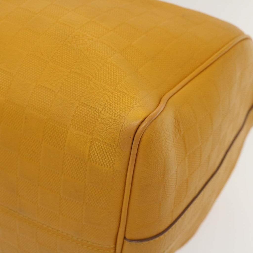 Louis Vuitton Yellow Leather Keepall 45 travel bag
