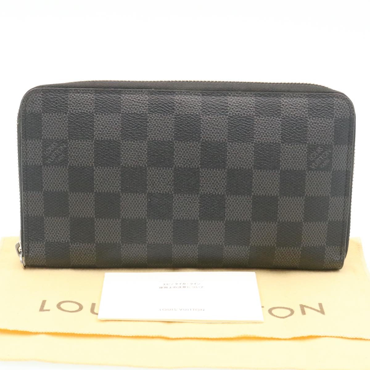 Louis Vuitton Navy Canvas Zippy Wallet Vertical wallet accessories