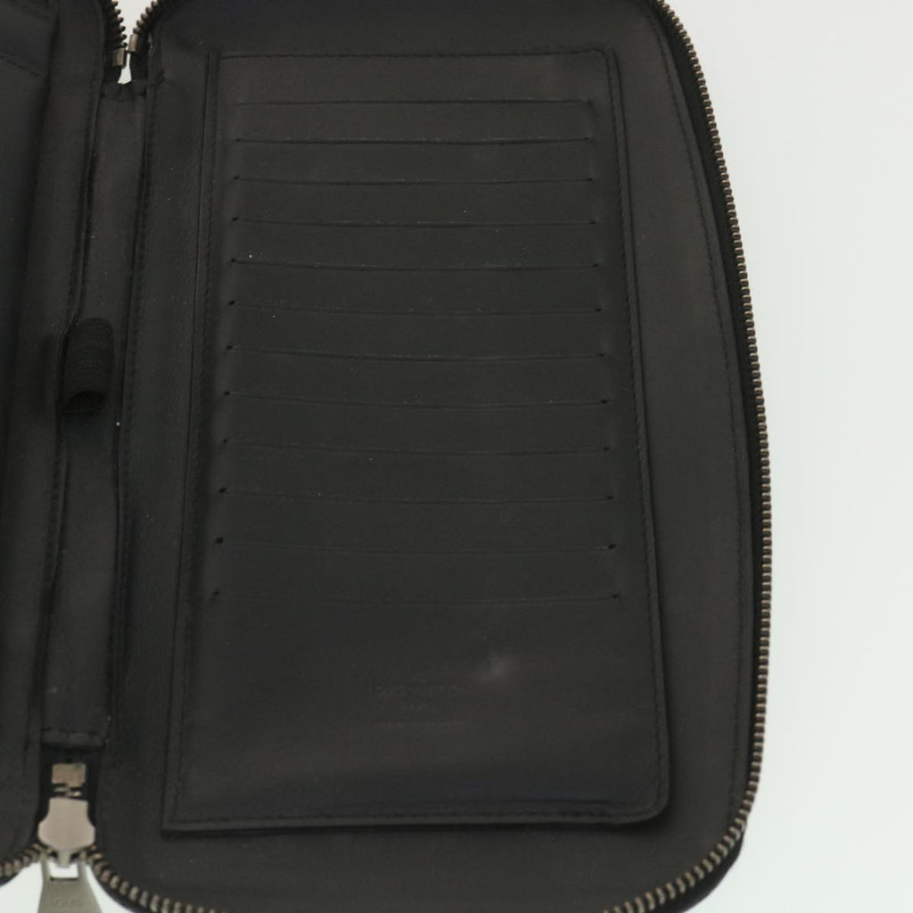 Louis Vuitton Black Leather Zippy wallet wallet accessories