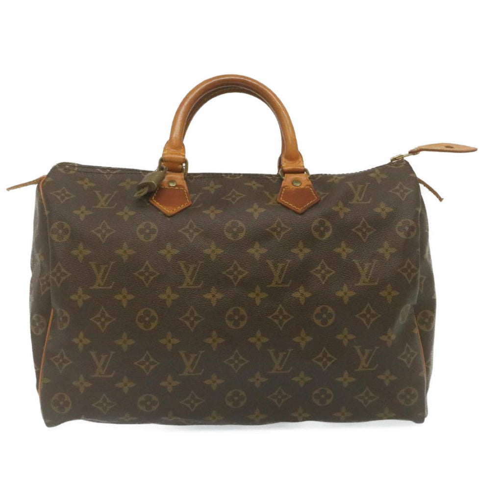 Louis Vuitton Gray Canvas Speedy 35 handbag bag