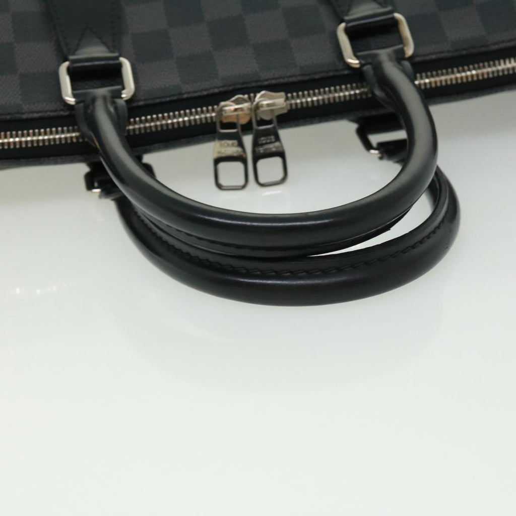 Louis Vuitton Black Canvas Porte documents Jour briefcase bag