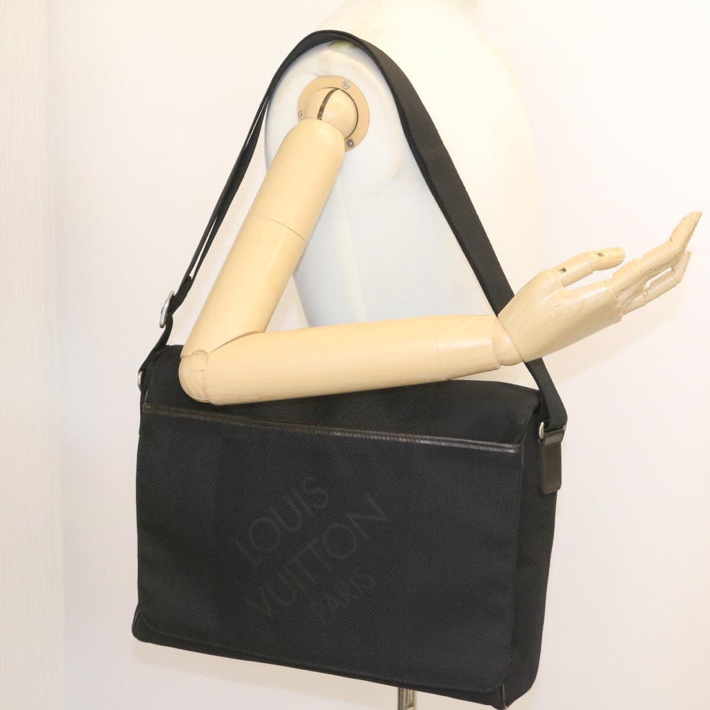 Louis Vuitton Black Canvas Petit messager shoulder bag