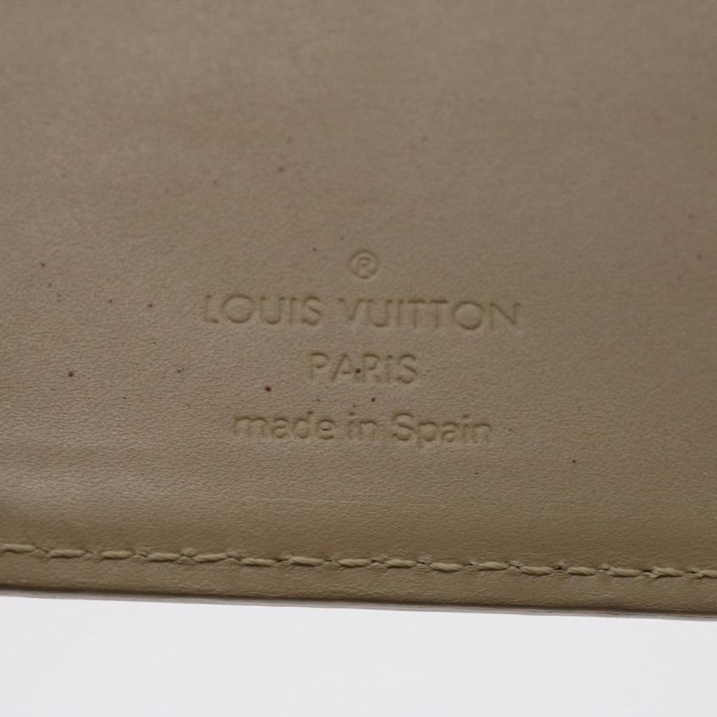 Louis Vuitton Beige Patent leather Agenda wallet accessories
