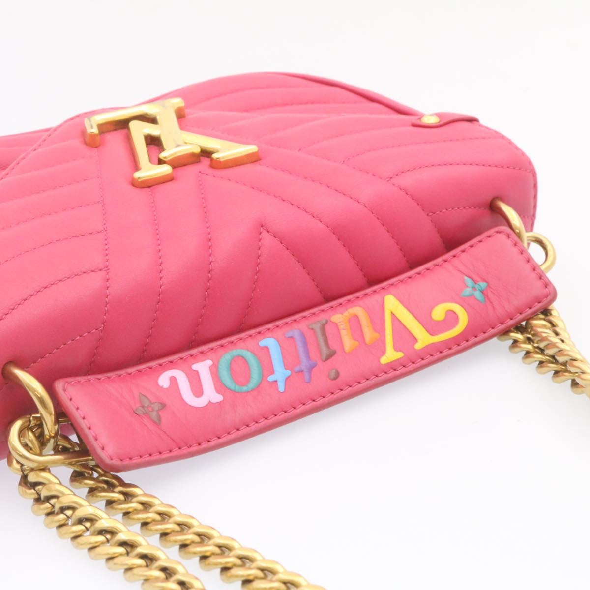 Louis Vuitton Pink Leather New wave shoulder bag