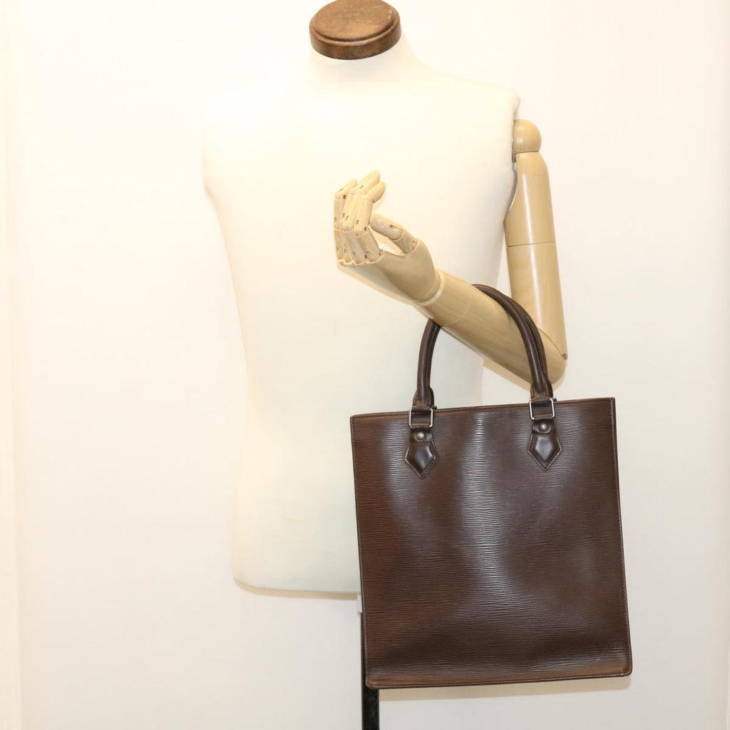 Louis Vuitton Brown Leather Sac plat handbag bag