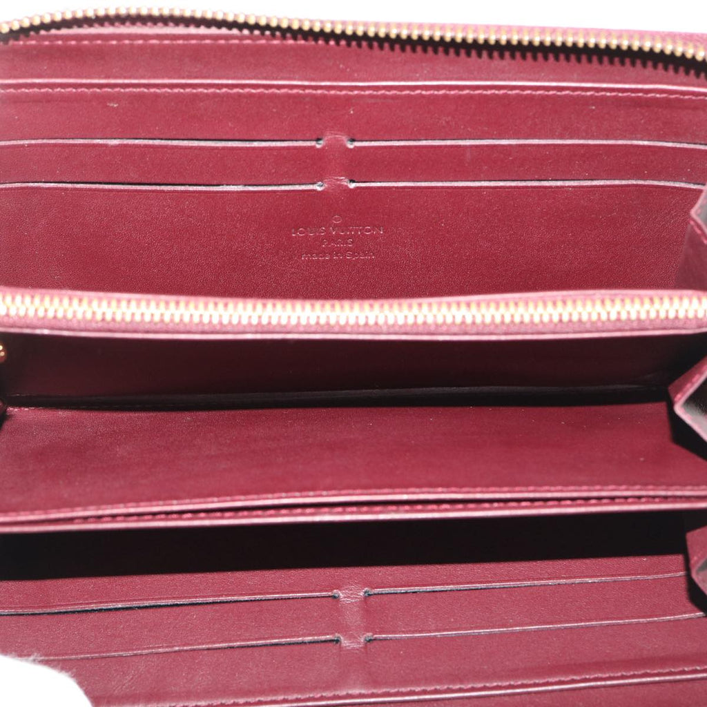 Louis Vuitton Bordeaux Patent leather Portefeuille zippy wallet accessories