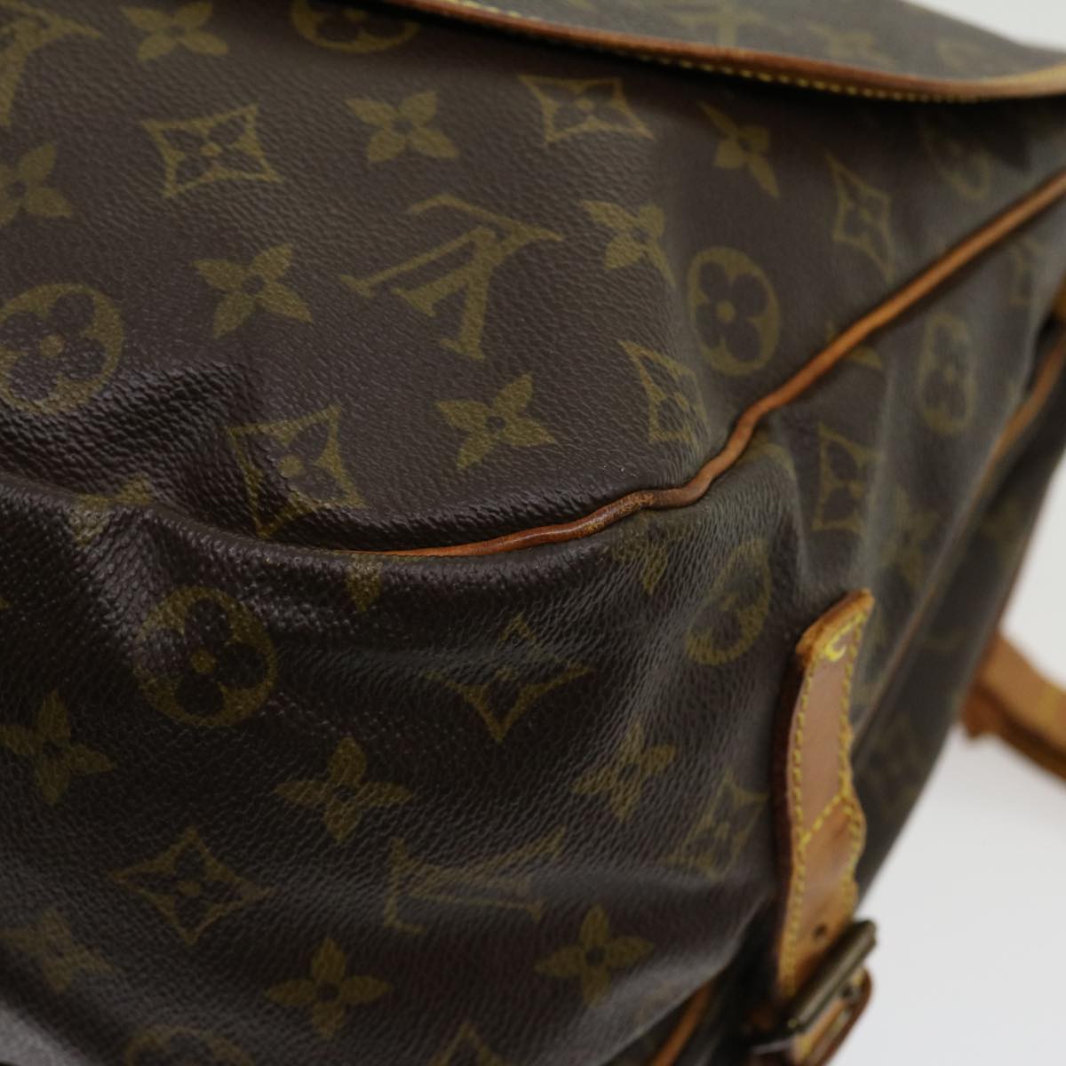 Louis Vuitton Brown Canvas Saumur 35 shoulder bag