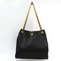 Prada Black Leather Shoulder Bag (SHA14228)