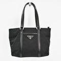 Prada Black Tessuto with Saffiano Leather Tote (SHA-11228)