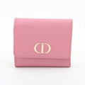 Dior Montaigne Leather Wallet Pink