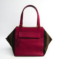 Fendi Fuchsia Pequin Top Handle Satchel Bag (SHA-11027)