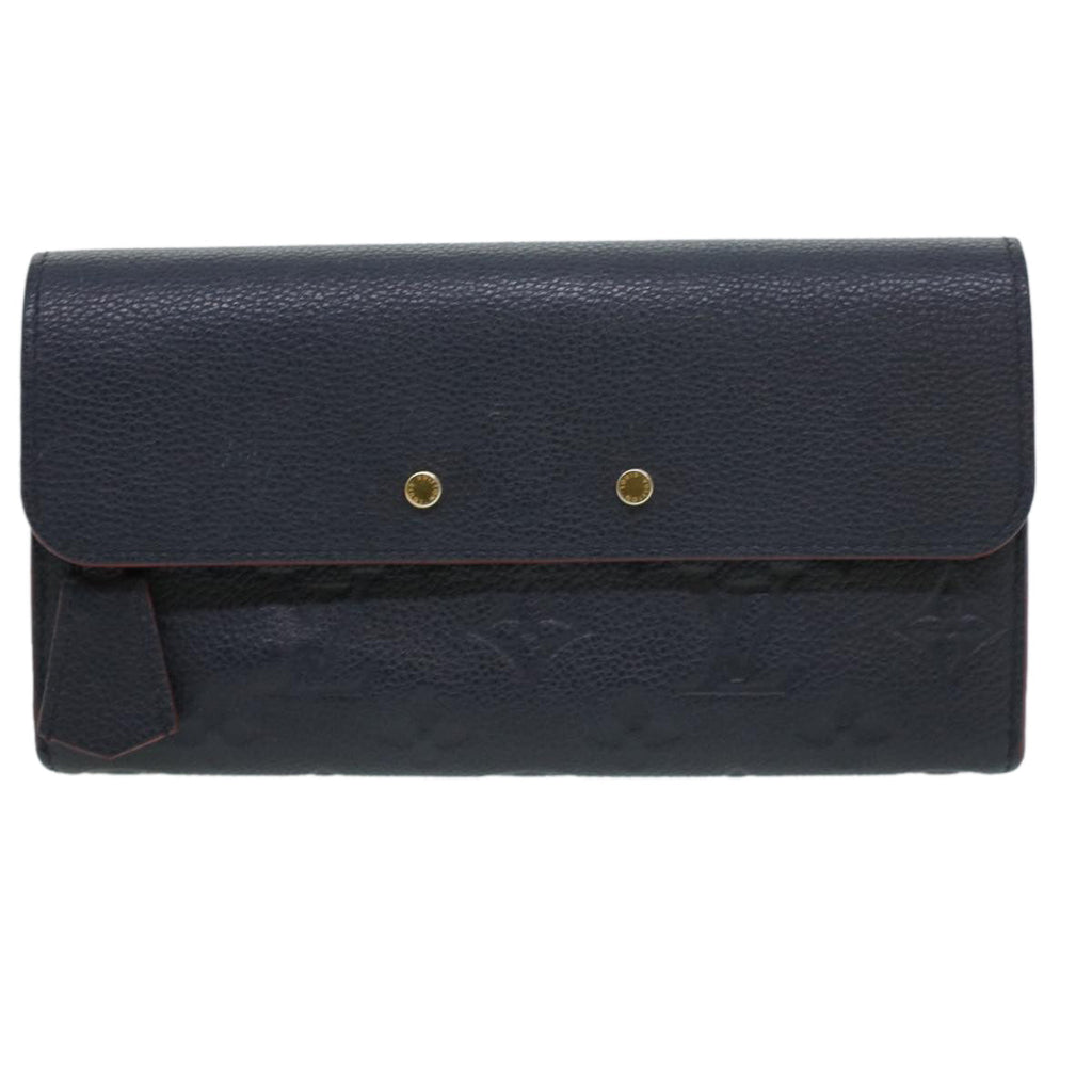 Louis Vuitton Navy Leather Pont Neuf wallet accessories