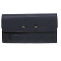 Louis Vuitton Navy Leather Pont Neuf wallet accessories