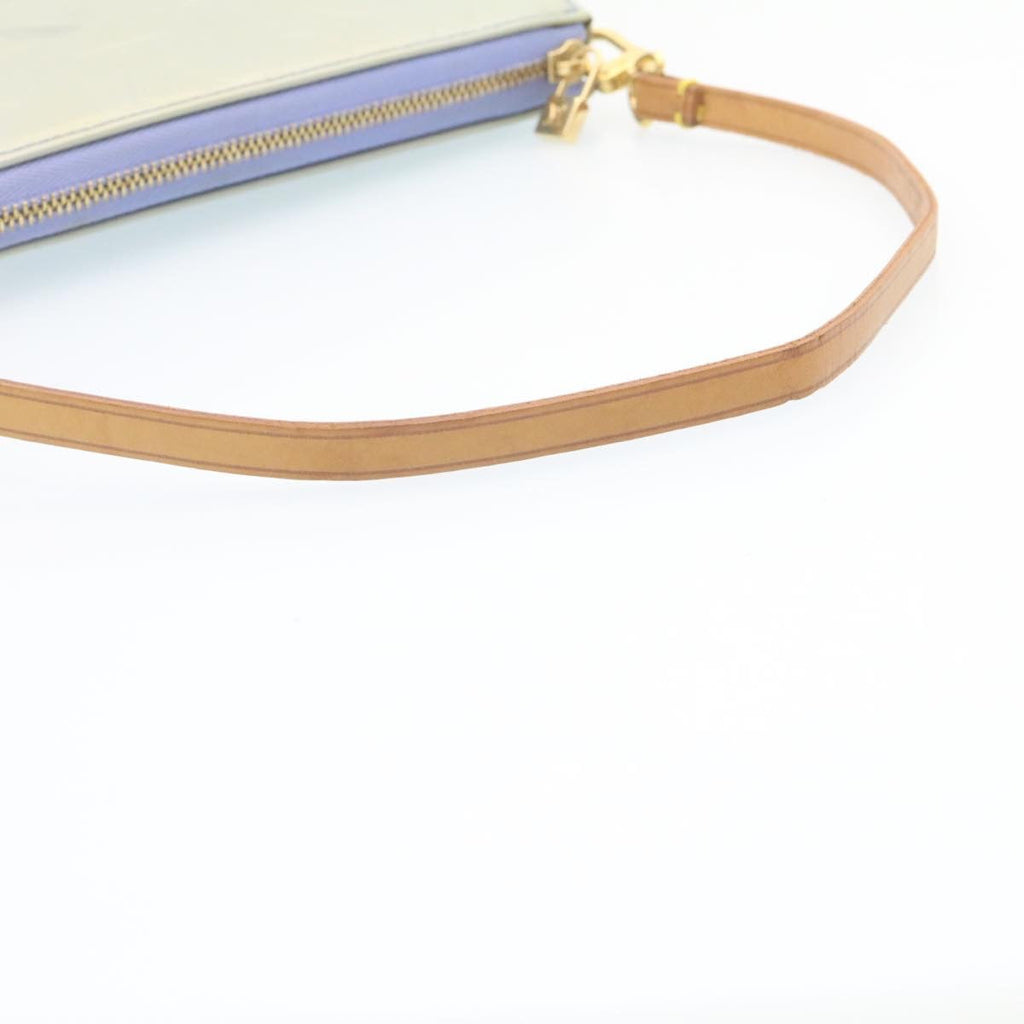 Louis Vuitton Light Blue Patent leather Lexington clutch bag