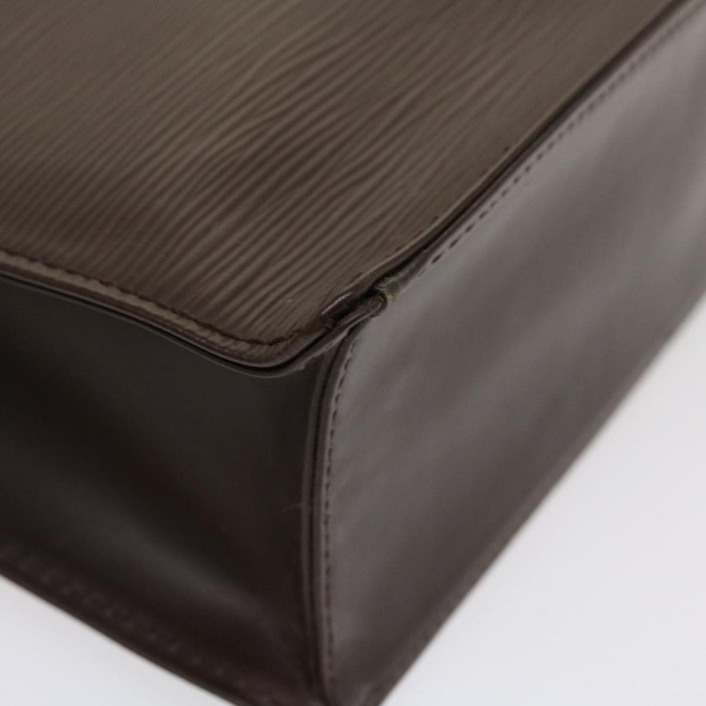 Louis Vuitton Brown Leather Sac plat handbag bag