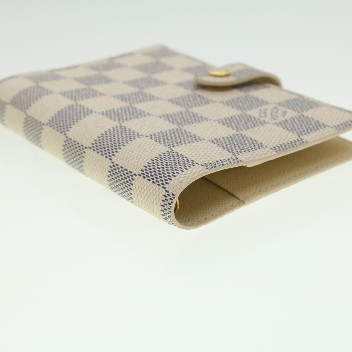 Louis Vuitton White Canvas Couverture agenda de bureau wallet accessories
