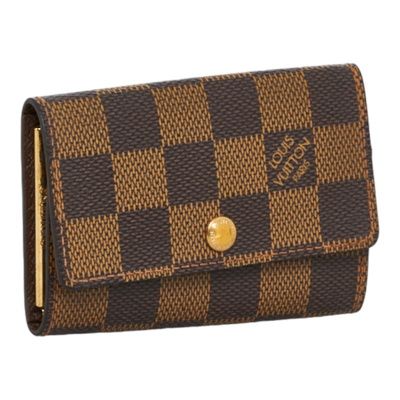 Louis Vuitton Louis Vuitton Damière N62630 Keycase PVC/Leather Brown