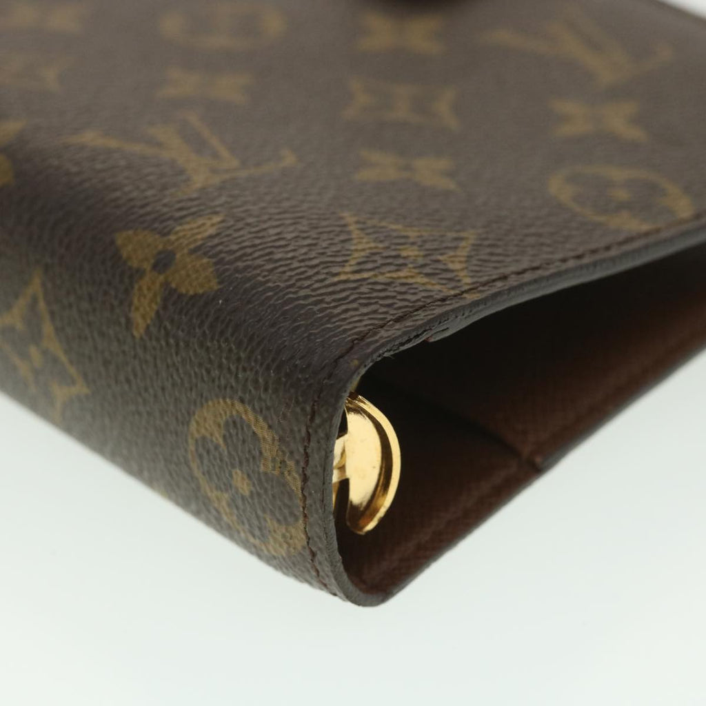 Louis Vuitton Brown Canvas Agenda MM wallet accessories