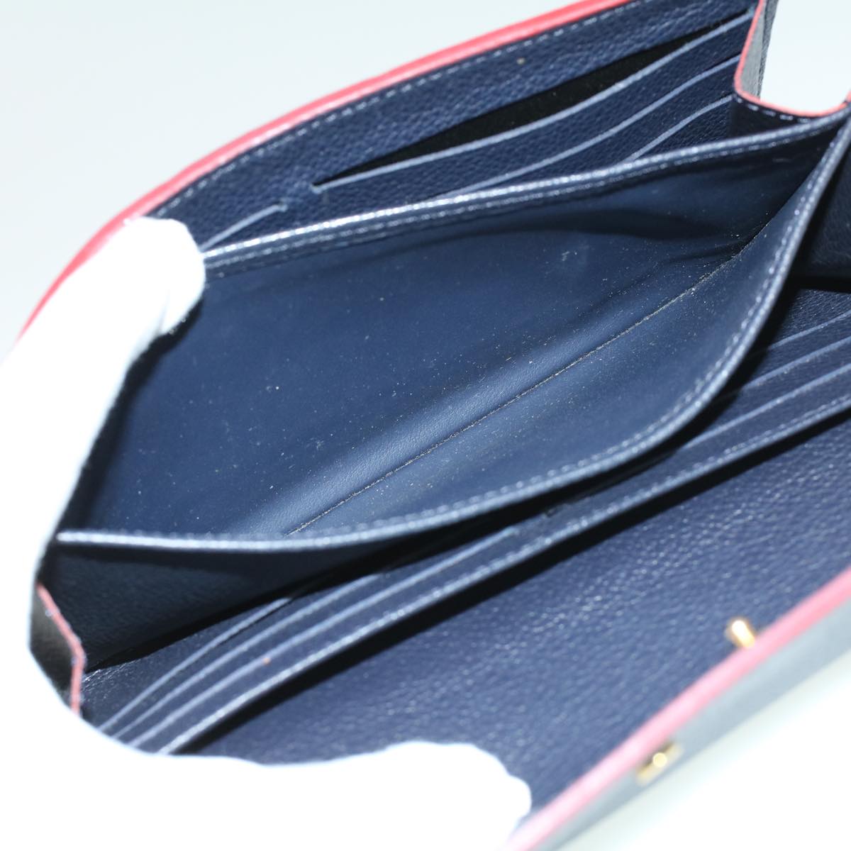 Louis Vuitton Navy Leather Pont Neuf wallet accessories