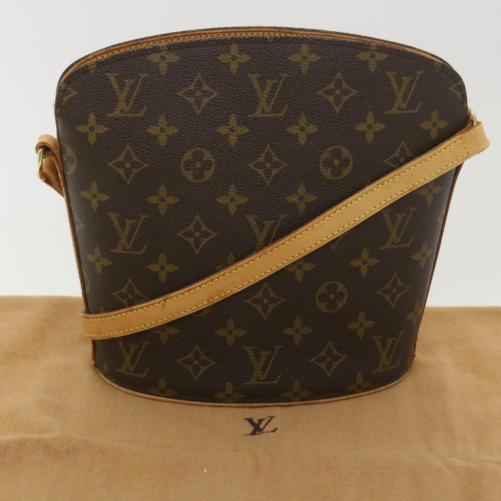 Louis Vuitton Brown Canvas Drouot shoulder bag