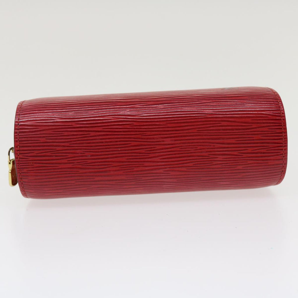 Louis Vuitton Red Leather Dauphine clutch bag