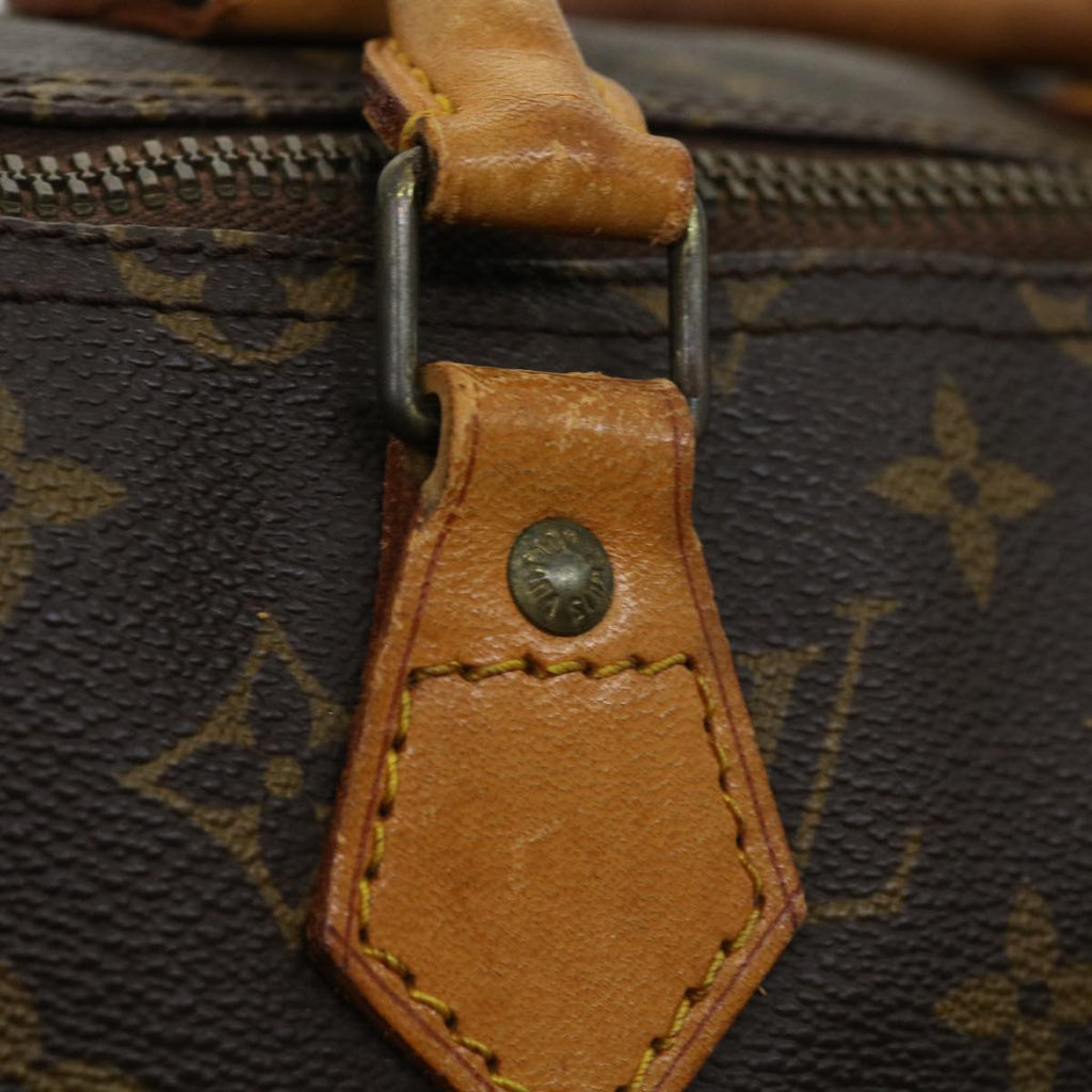 Louis Vuitton Brown Canvas Speedy 35 handbag bag