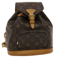 Louis Vuitton Gray Canvas Montsouris backpack bag