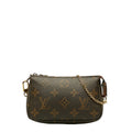 Louis Vuitton Monogram M58009  PVC/Leather Brown Ladies and Gentlemen